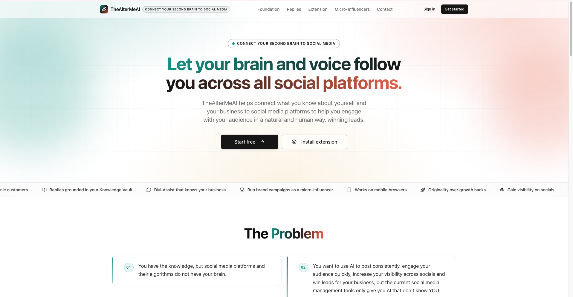 TheAlterMeAI platform overview